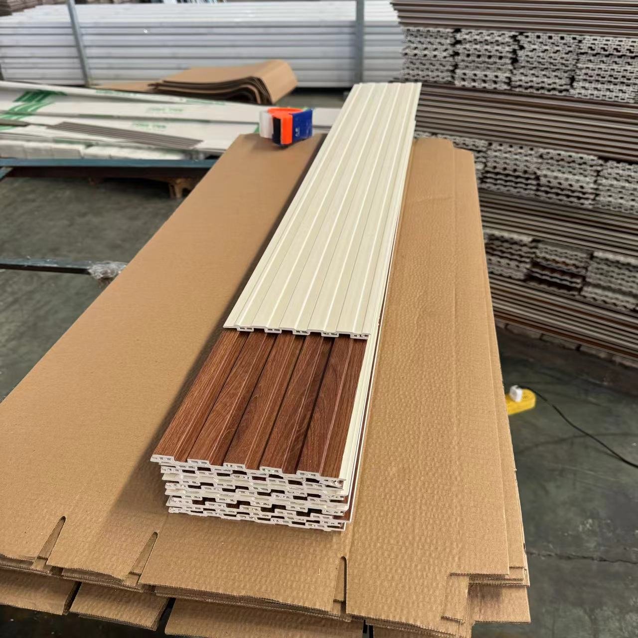Hot sales PVC wall board indoor interior fluted panels cladding panel from China
