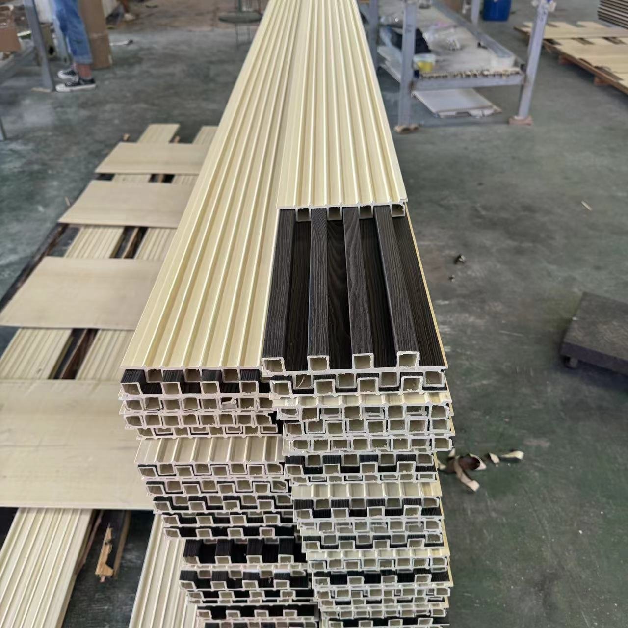 Hot sales PVC wall board indoor interior fluted panels cladding panel from China