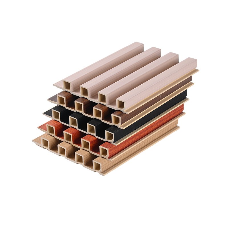 Waterproof Wood Plastic Composite Wall Panel WPC PVC Cladding Boards Interior Exterior Fluted Wall Panels Solid