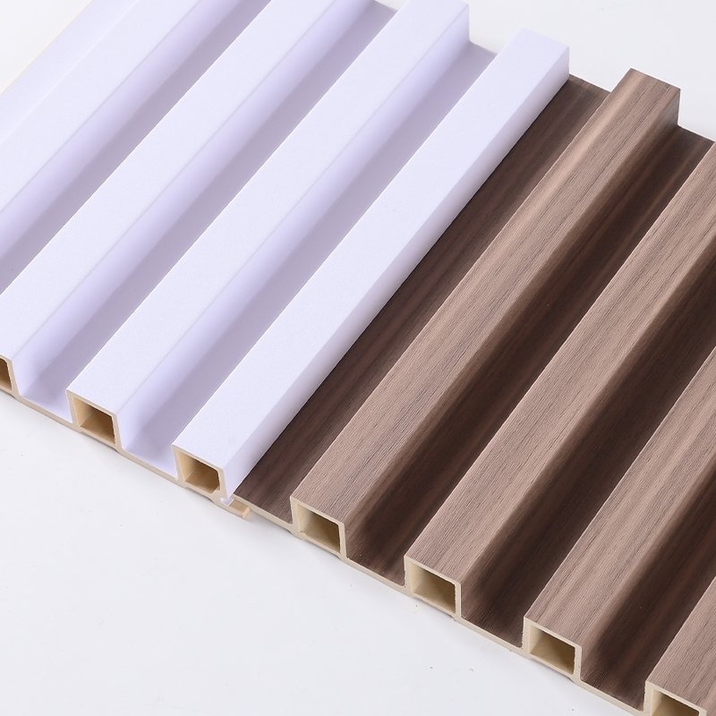 Waterproof Wood Plastic Composite Wall Panel WPC PVC Cladding Boards Interior Exterior Fluted Wall Panels Solid