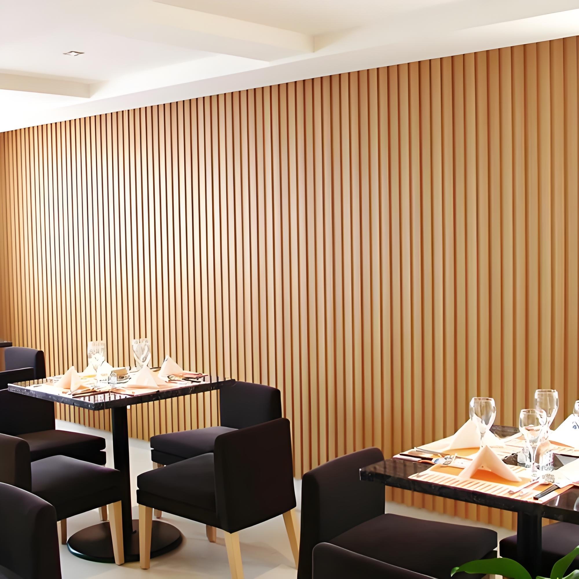Modern Style Indoor Decor Wall Panel Waterproof Soundproof WPC MDF Cladding Anti-Static Home Commerce Entertainment Apartment