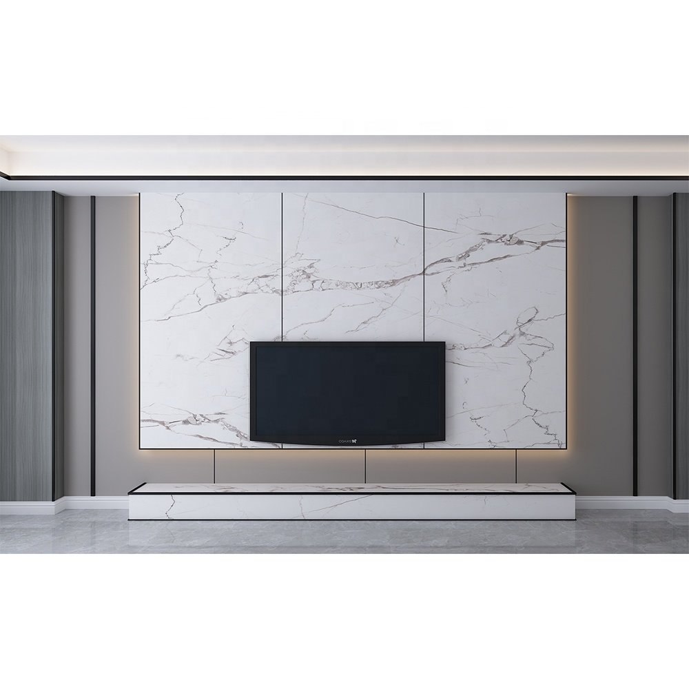 Marble Wall Covering WPC Wall Panels For House TV Background Decoration