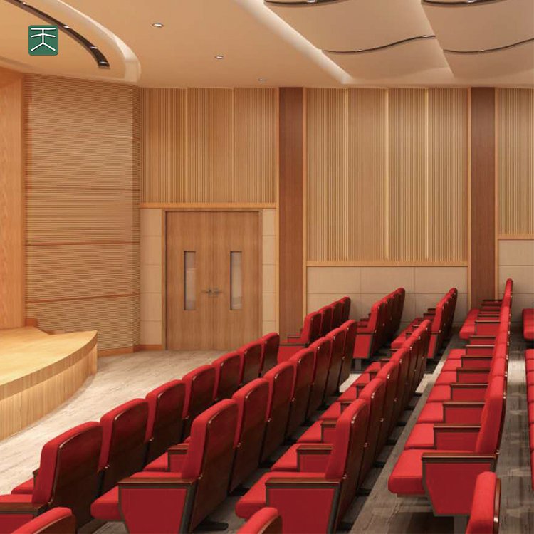 Tiange Wood Grooved Acoustic Board Sound Absorbing Plate Studio Wall Sound Proof Art Panel Hall Acoustic Panel