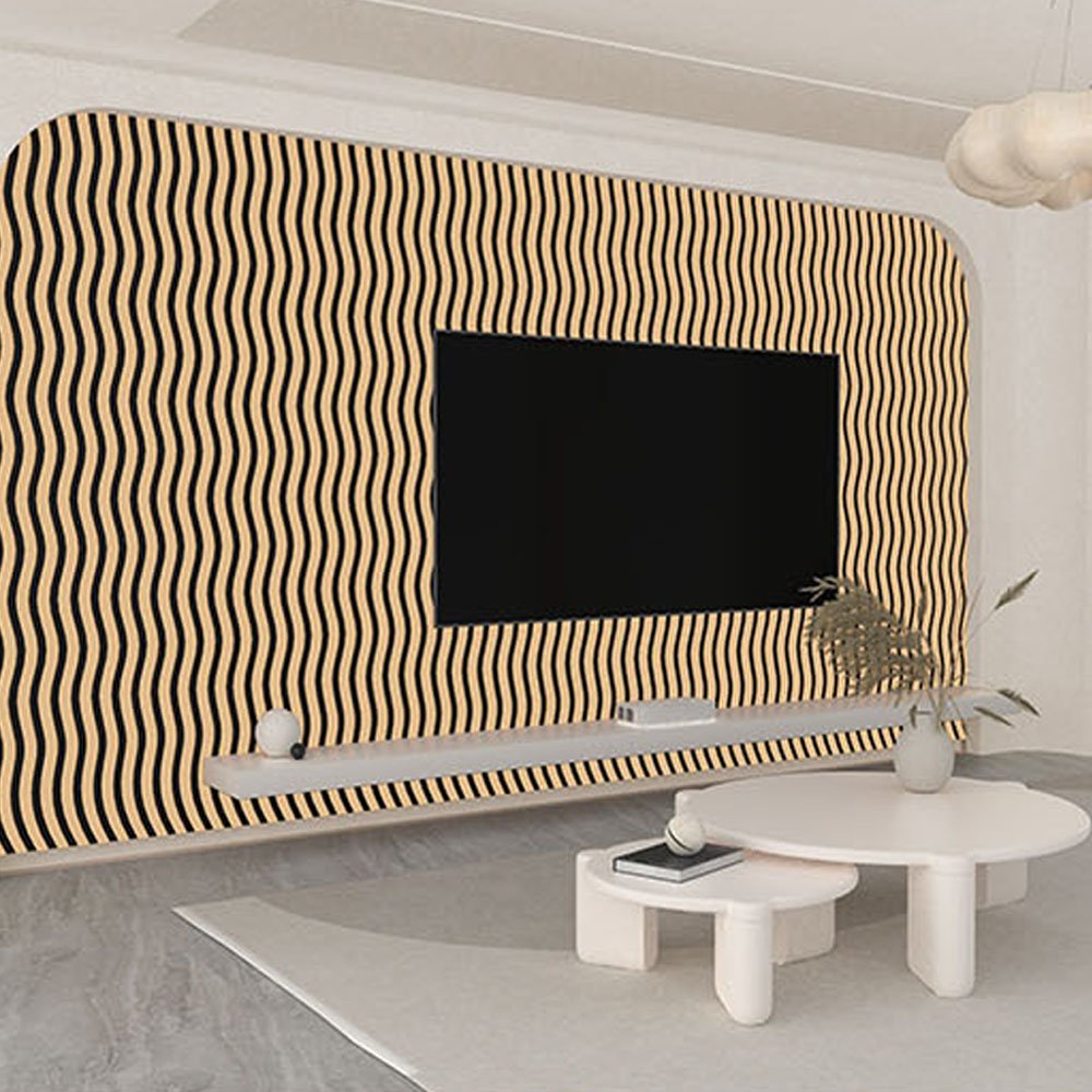 Goodsound Wave Wood Soundproof Board Akupanel Wooden Soundproof Board Insulation Wall Slat Acoustic Panels for Office