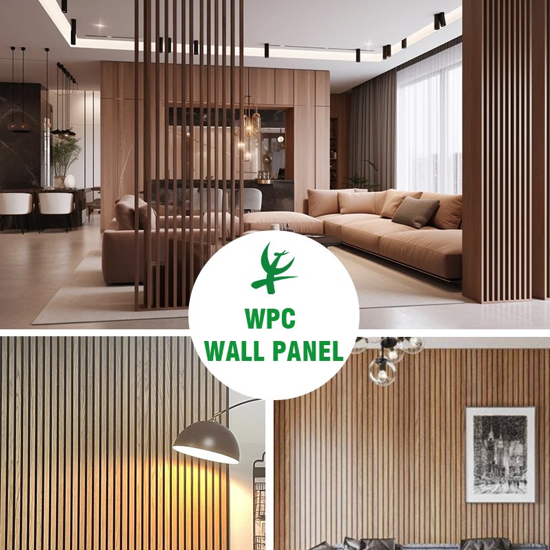 ECO-friendly wooden great wall board flexible wpc wood veneer wall panel wpc for home