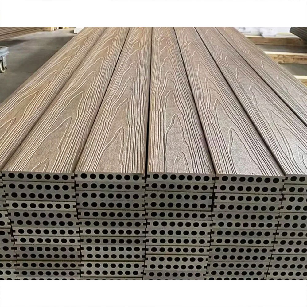135*22.5mm Weather Resistant Water Proof Long Lasting Wood Plastic Deck Composite PE Decking Boards Flooring For Outdoor Patio