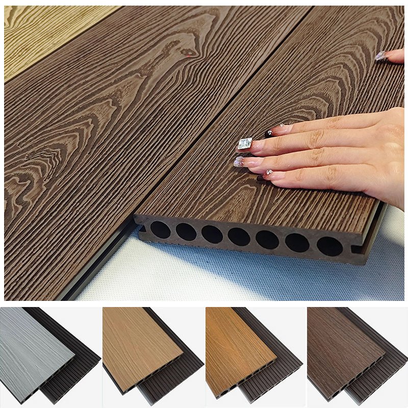 135*22.5mm Weather Resistant Water Proof Long Lasting Wood Plastic Deck Composite PE Decking Boards Flooring For Outdoor Patio