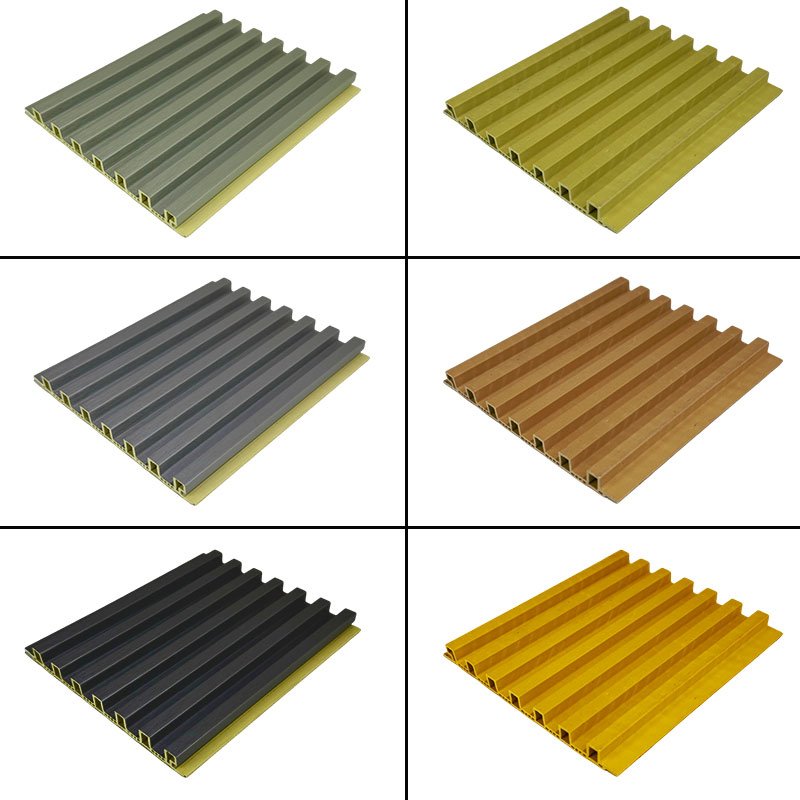 Reasonable Price Low Price 3D Wood Veneer Fluted Cladding Wpc Decor Wall Panel Board For Indoor Tv Background Wall Decoration