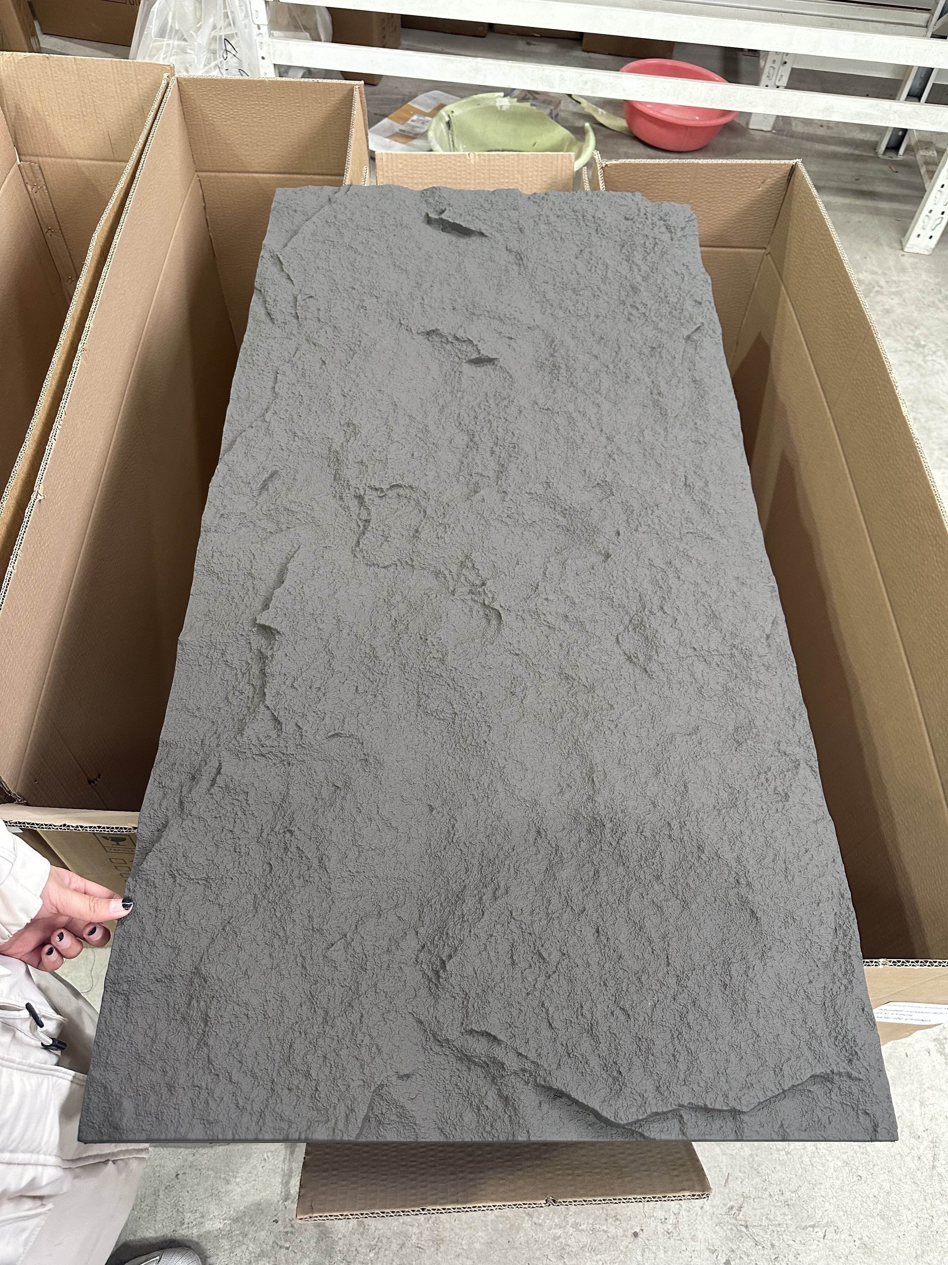 Popular Mushroom PU Stone Wall Panel Lightweight rock wall panel faux stone board outdoor
