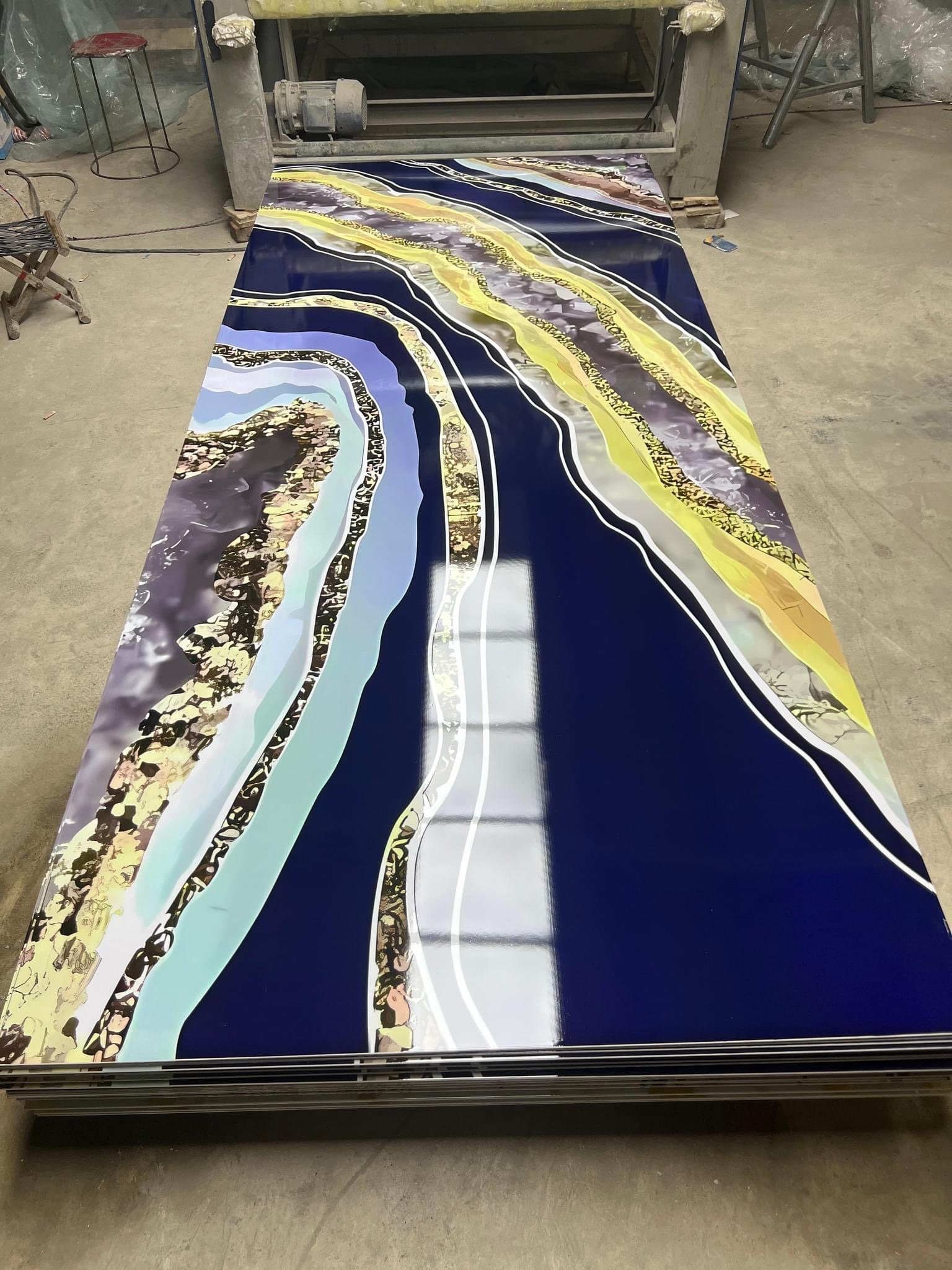 Decorative interior high glossy pvc plastic marble 3D UV marble sheet uv boards wall panel others wallpapers/wall panels