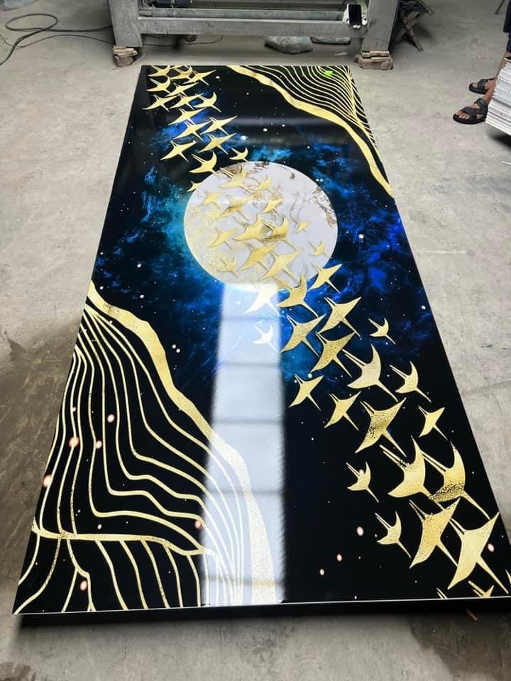 Decorative interior high glossy pvc plastic marble 3D UV marble sheet uv boards wall panel others wallpapers/wall panels