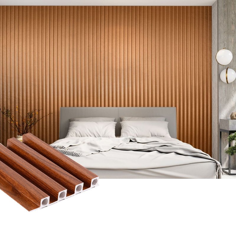 Wood Plastic Composite Fluted Panels Waterproof Moisture-proof WPC Cladding home decor other boards