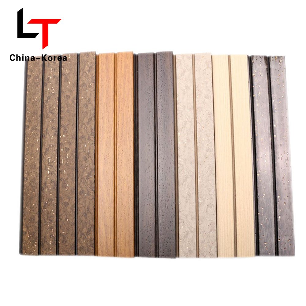 LT Hot Sale PS Timber Cladding fluted wall panels 3d Slat Seamless foam Alternative Wall Board For Hotel