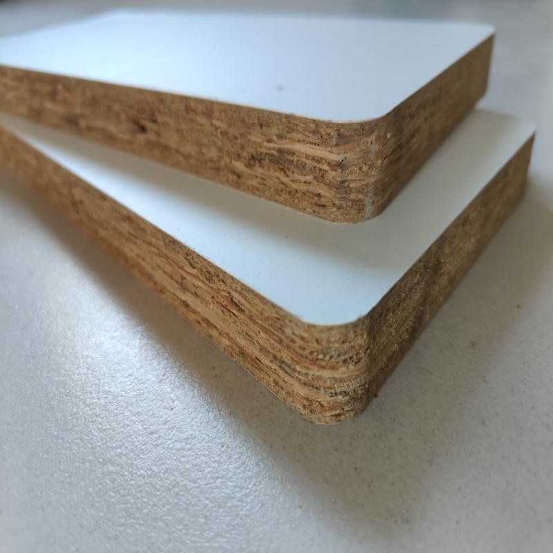 Solid wood particle board, paint-free board, particleboard, 18mm melamine veneer, white furniture, wardrobe, wood plank