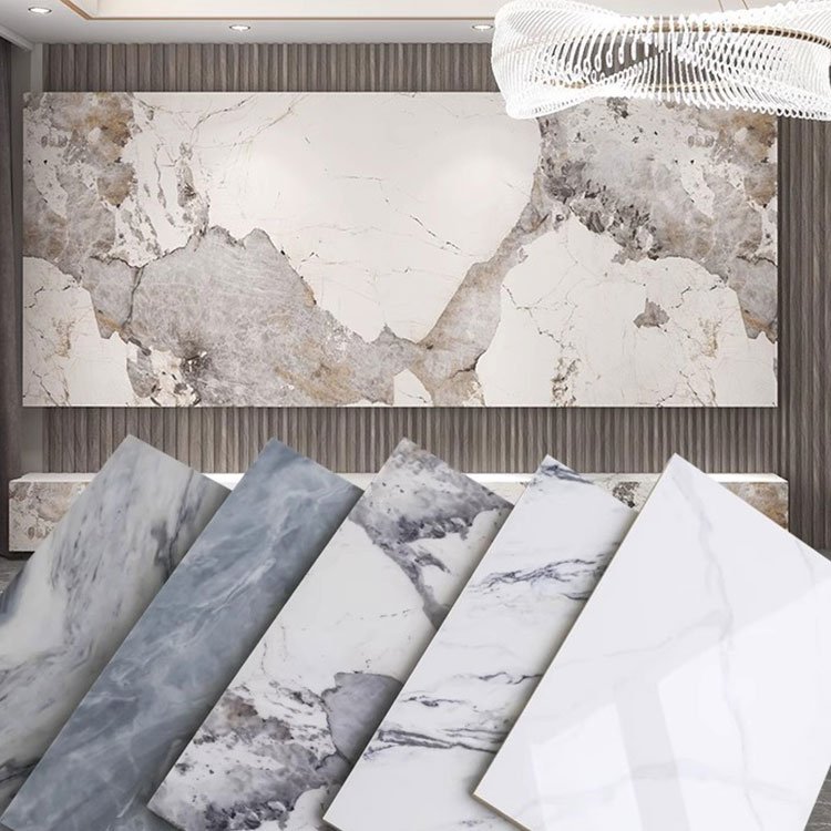 Flexible High Glossy Waterproof Other Boards Interior Decor Home Living Room Decoration PVC Wall Panel UV Marble Sheet