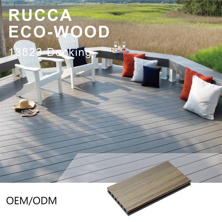Cheap Prices Clear Plastic board Wood Plastic Composite Decking Wpc Co Extrusion Outdoor Flooring Boards 138*23mm