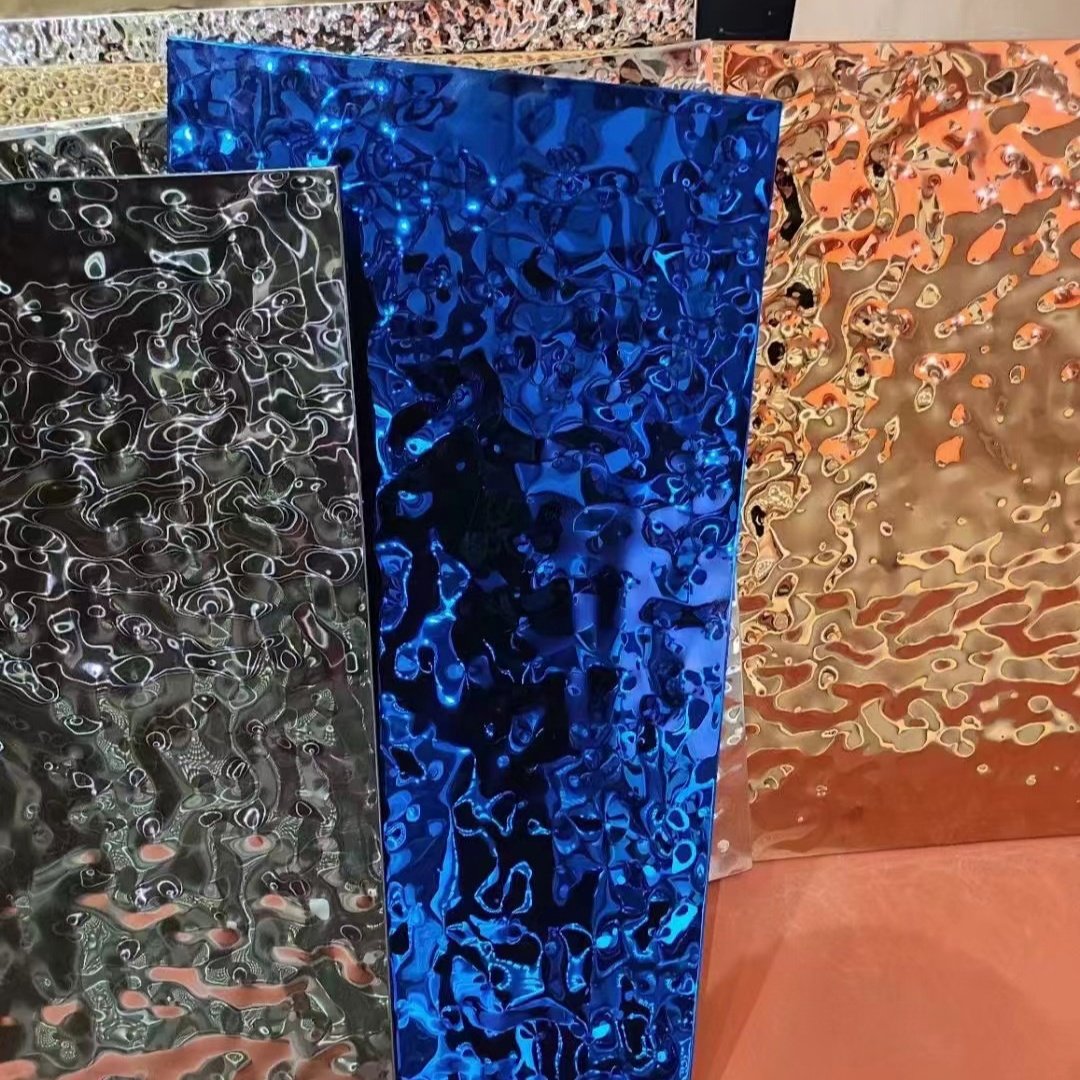 good sale for any design Bamboo wood fiber charcoal board mirror color wave color 5mm and 8mm