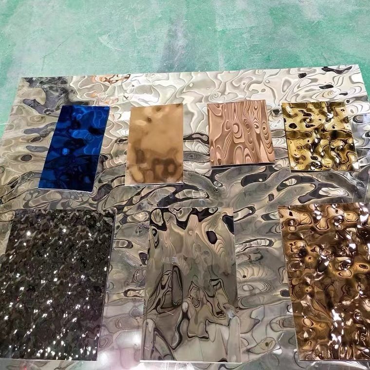 good sale for any design Bamboo wood fiber charcoal board mirror color wave color 5mm and 8mm