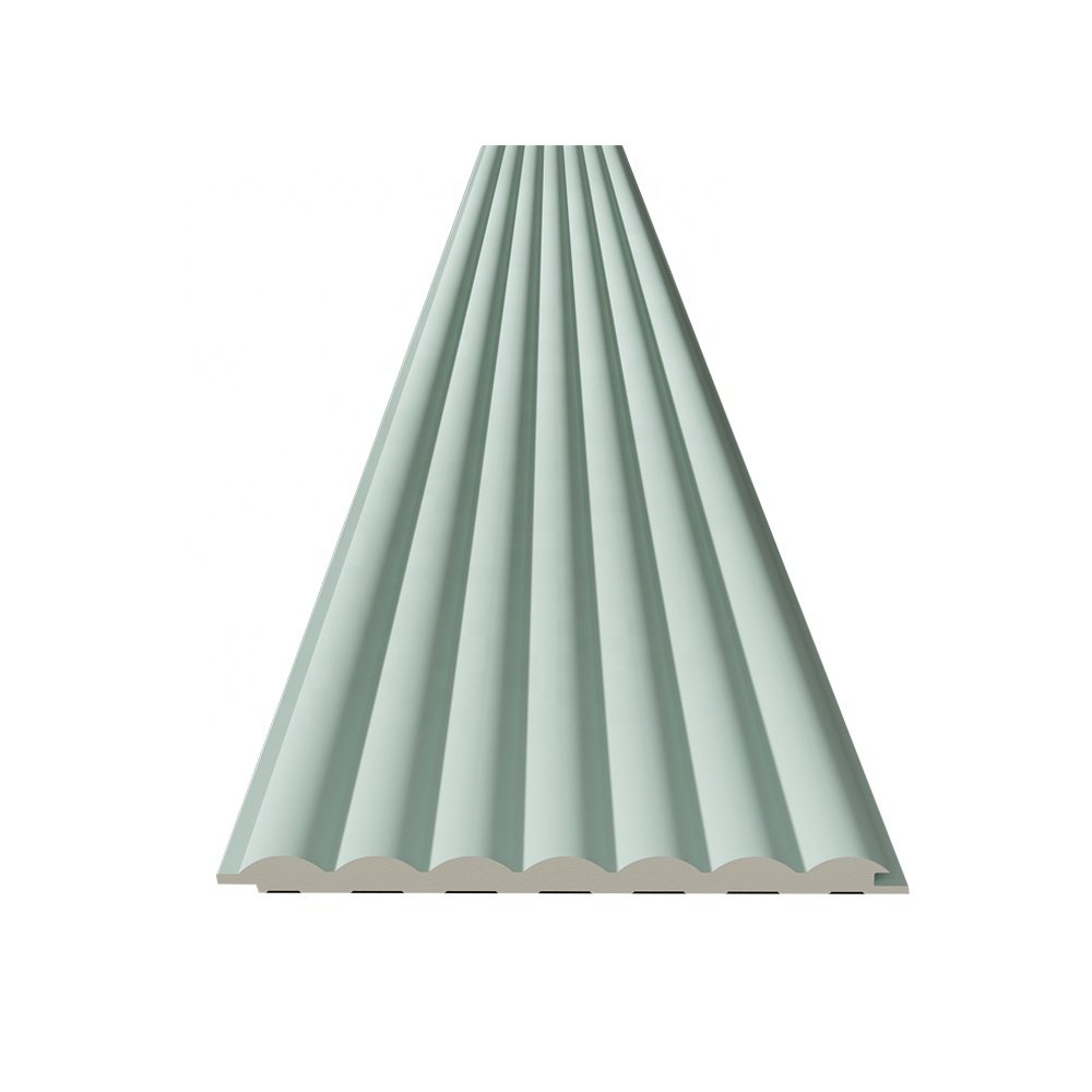 Hotel Restaurant Eco Friendly Slat Beading Flute Boards WPC Wall Cladding