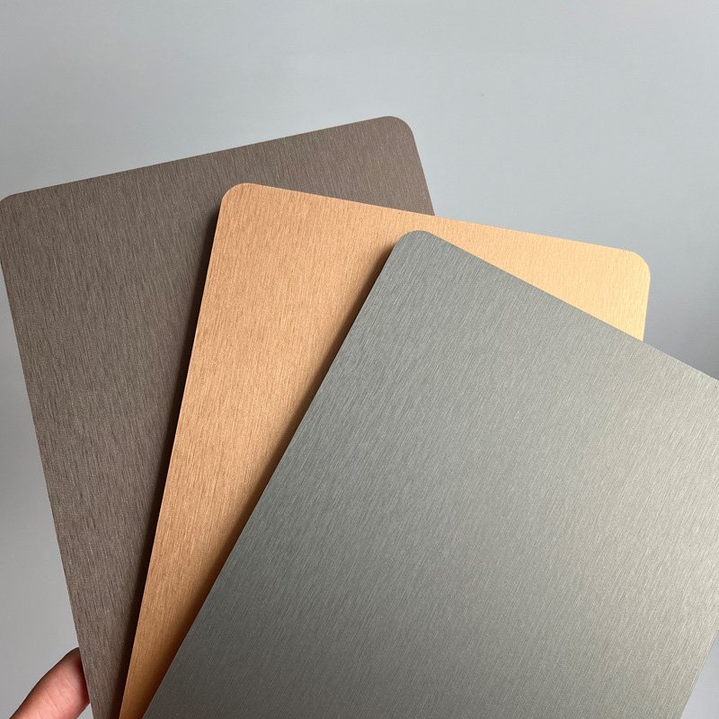 Modern Striped Bamboo Charcoal Fiber WPC Wall Panels Waterproof Soundproof Metal Surface Solid Wood Background Household
