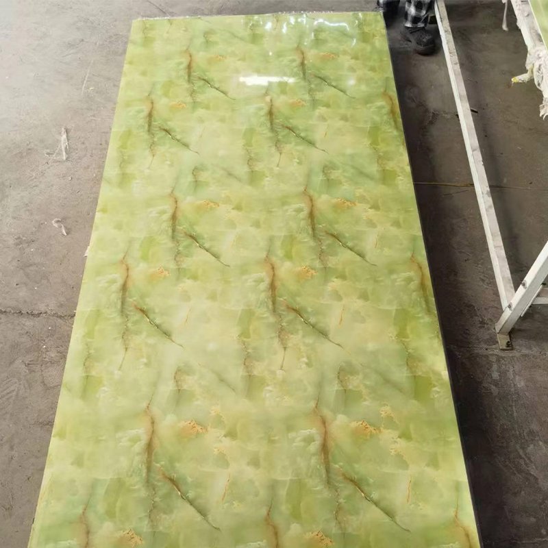 Decorative Interior High Glossy Pvc Plastic Marble 3D Uv Marble Sheet Uv Boards Wall Panel Others Wall Panels