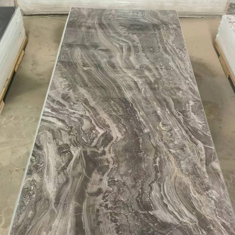 Decorative Interior High Glossy Pvc Plastic Marble 3D Uv Marble Sheet Uv Boards Wall Panel Others Wall Panels