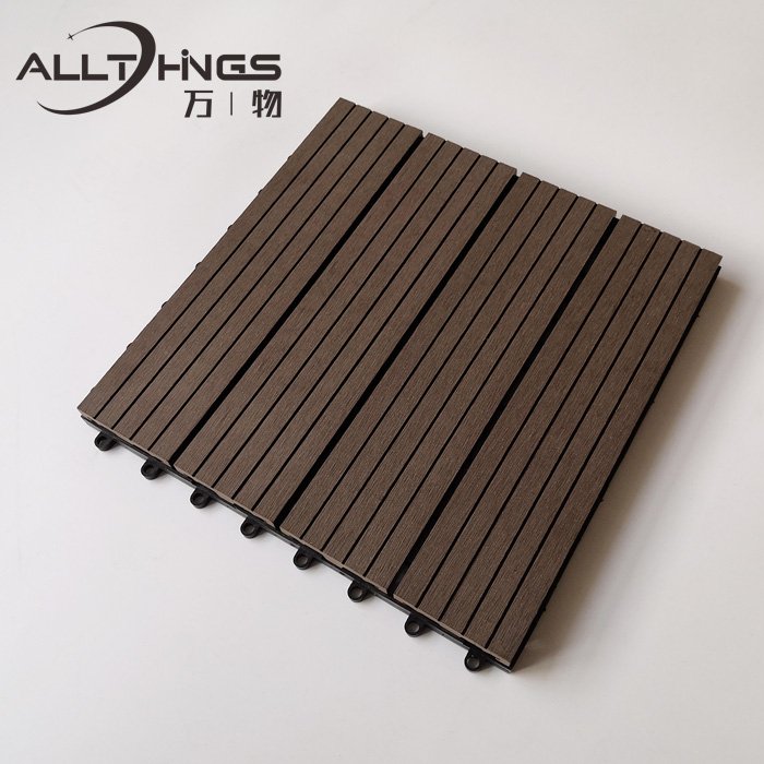 High Quality Wpc Garden Floor Tiles Hard Wearing Composite Waterproof Patio WPC Outdoor Decking Tiles For Indoor and Outdoor