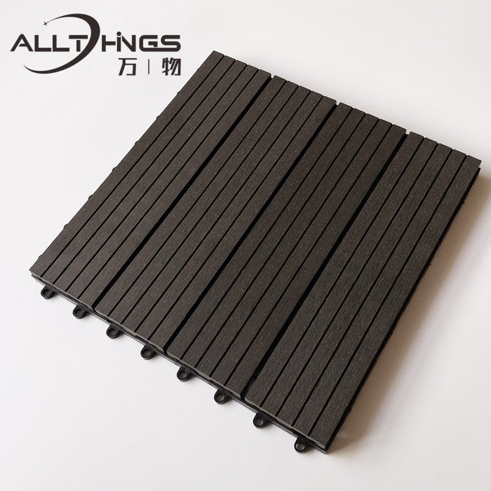 High Quality Wpc Garden Floor Tiles Hard Wearing Composite Waterproof Patio WPC Outdoor Decking Tiles For Indoor and Outdoor