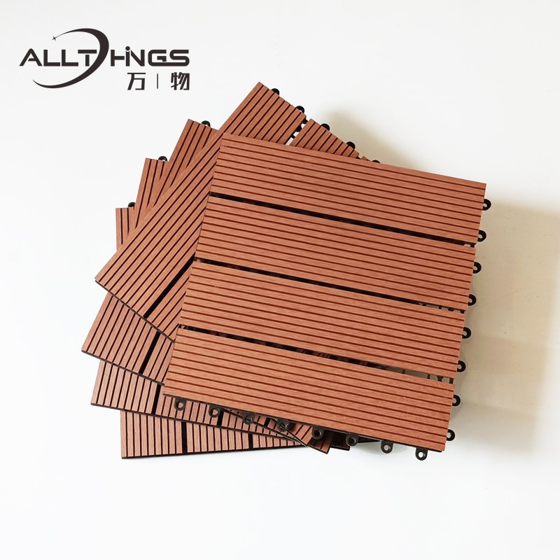 High Quality Wpc Garden Floor Tiles Hard Wearing Composite Waterproof Patio WPC Outdoor Decking Tiles For Indoor and Outdoor