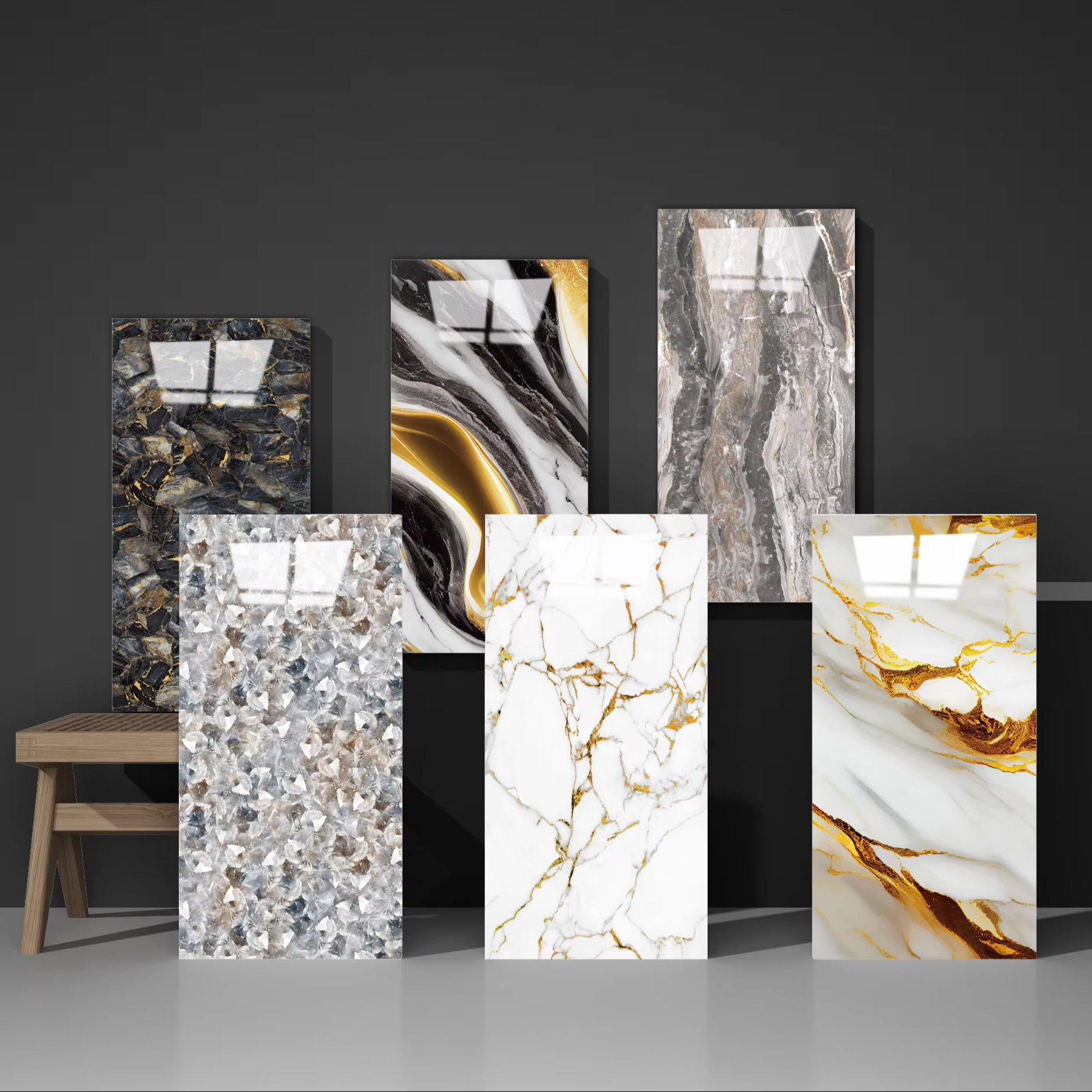 Self Adhesive Wallpaper Pe Foam Wall Panel 3d Interior Design Wall Tiles Sticker