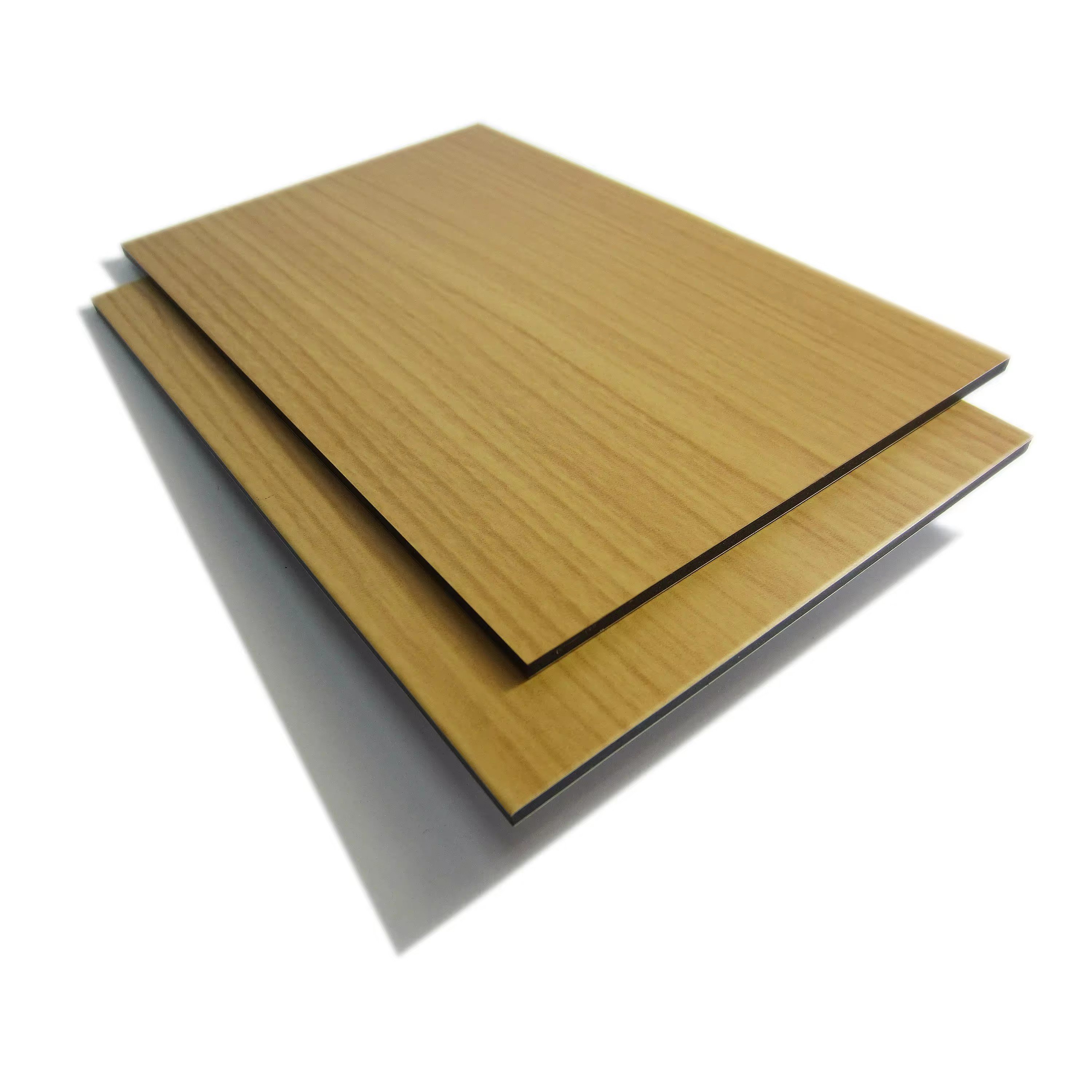 Wooden Surface Composite Wall Panel PVDF ACP Board Metal Cladding Films Laminate Aluminium Panel For Decoration Wall 3d Interior