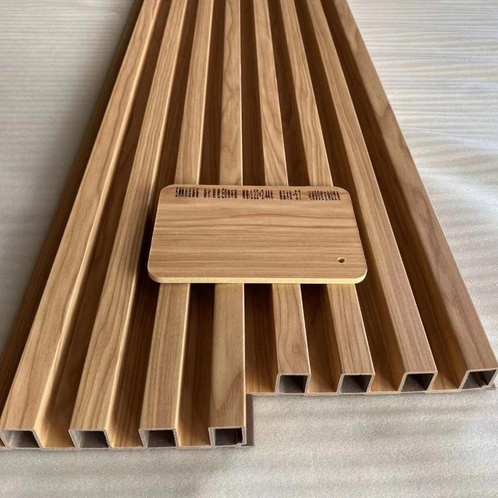 Wooden Grain PVC Wpc Wall Panels Indoor 3d Wall Panel Designs for Decoration
