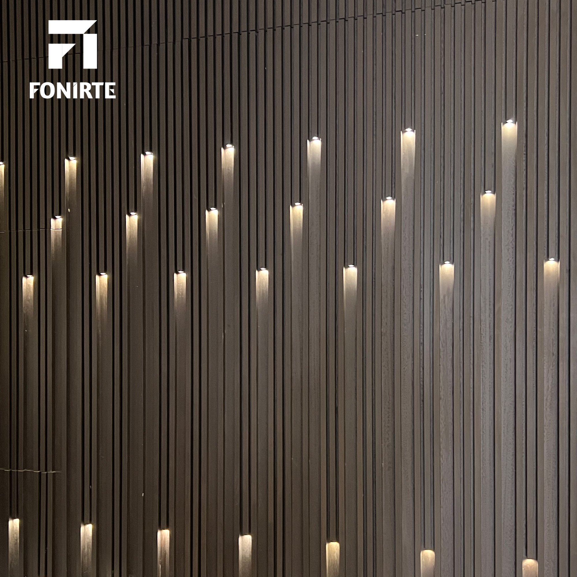 Decorative Wall Wooden Plastic Composites Wall Panel Profile Light Interior Customized Waterproof Interior Wpc Wall Panel