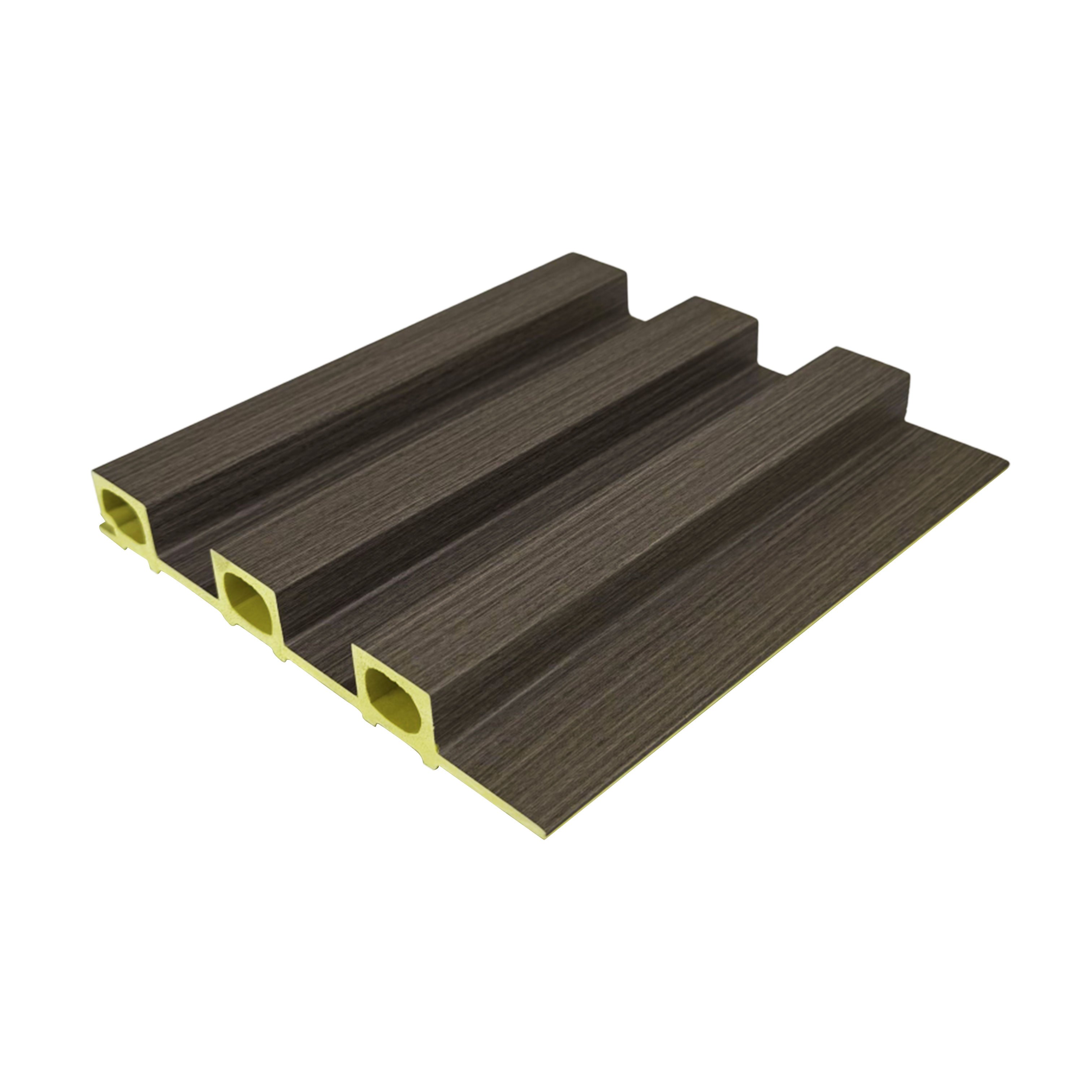 Reasonable Price Low Price 3D Wood Veneer Fluted Cladding Wpc Decor Wall Panel Board For Indoor Tv Background Wall Decoration