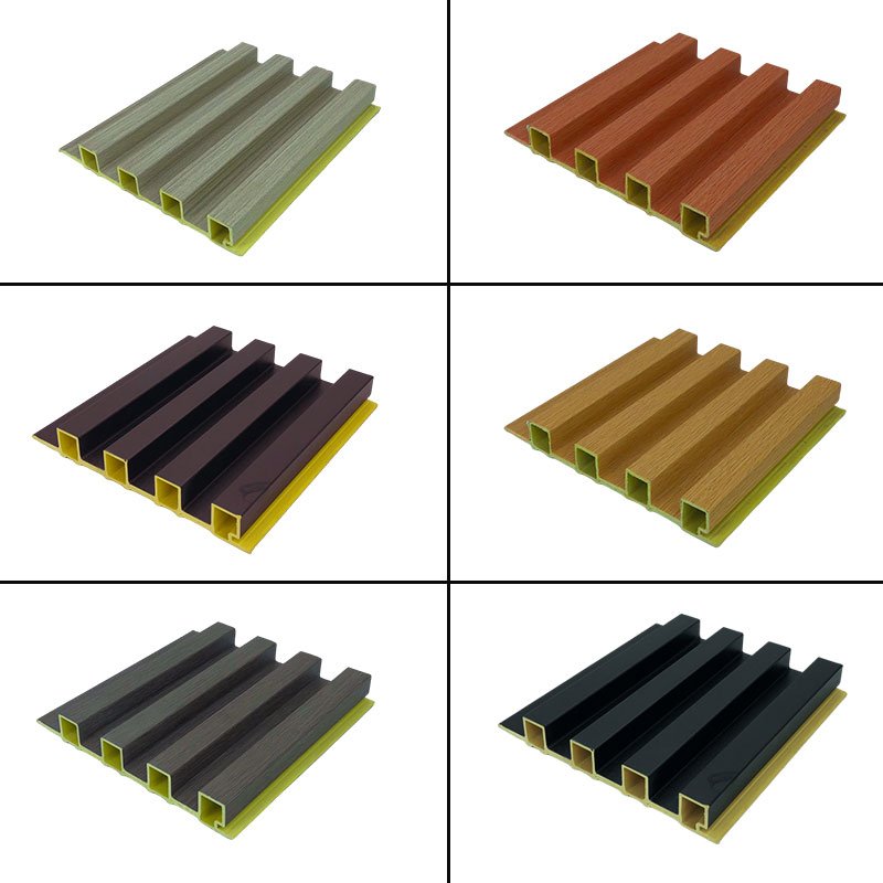 Reasonable Price Low Price 3D Wood Veneer Fluted Cladding Wpc Decor Wall Panel Board For Indoor Tv Background Wall Decoration