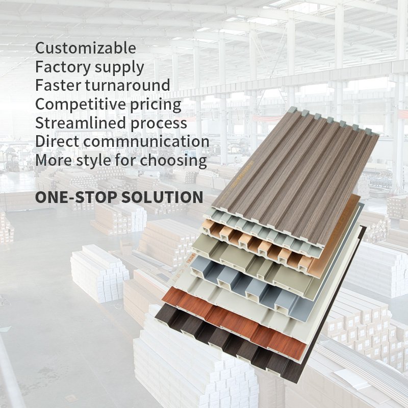 Popular Source manufacturer waterproof and Fireproof WPC wall panels interior decoration composite wall cladding PVC Board