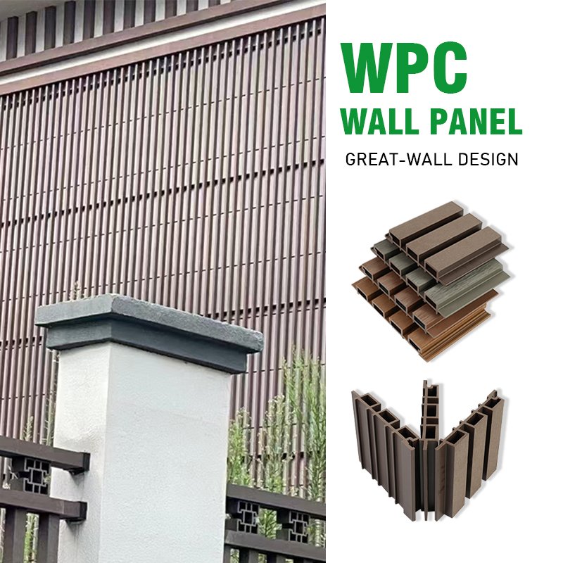 Wholesale Eco-Friendly waterproof wpc fence wall panel outdoor wpc garden wall panel wpc board