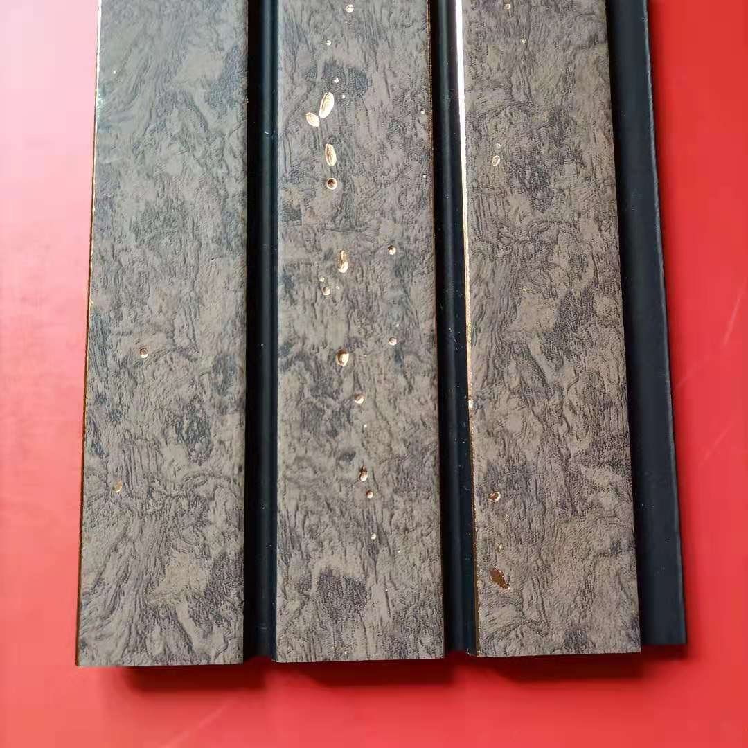 best selling water proof polystyrene vynl plastic ps charcoal wooden wall cladding Wall Panel for interior decor