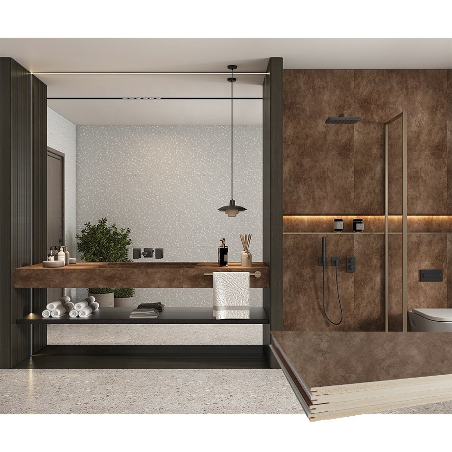 Direct Sales Dark Bamboo Decoration-board WPC Wall Panel For bathroom