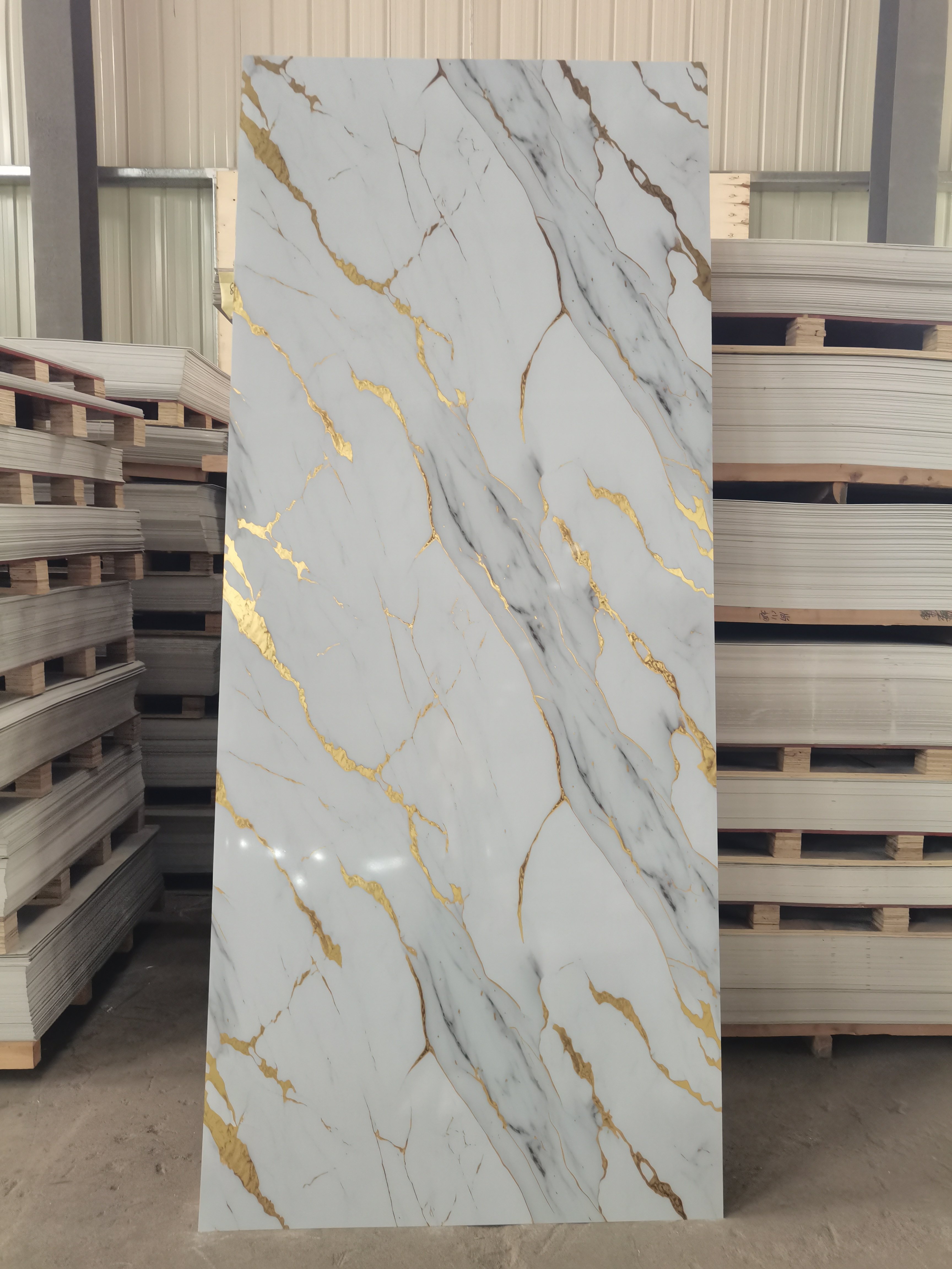 waterproof UV resistant PVC sheet Marble uv marble sheet Alternative Board Material for Various Applications