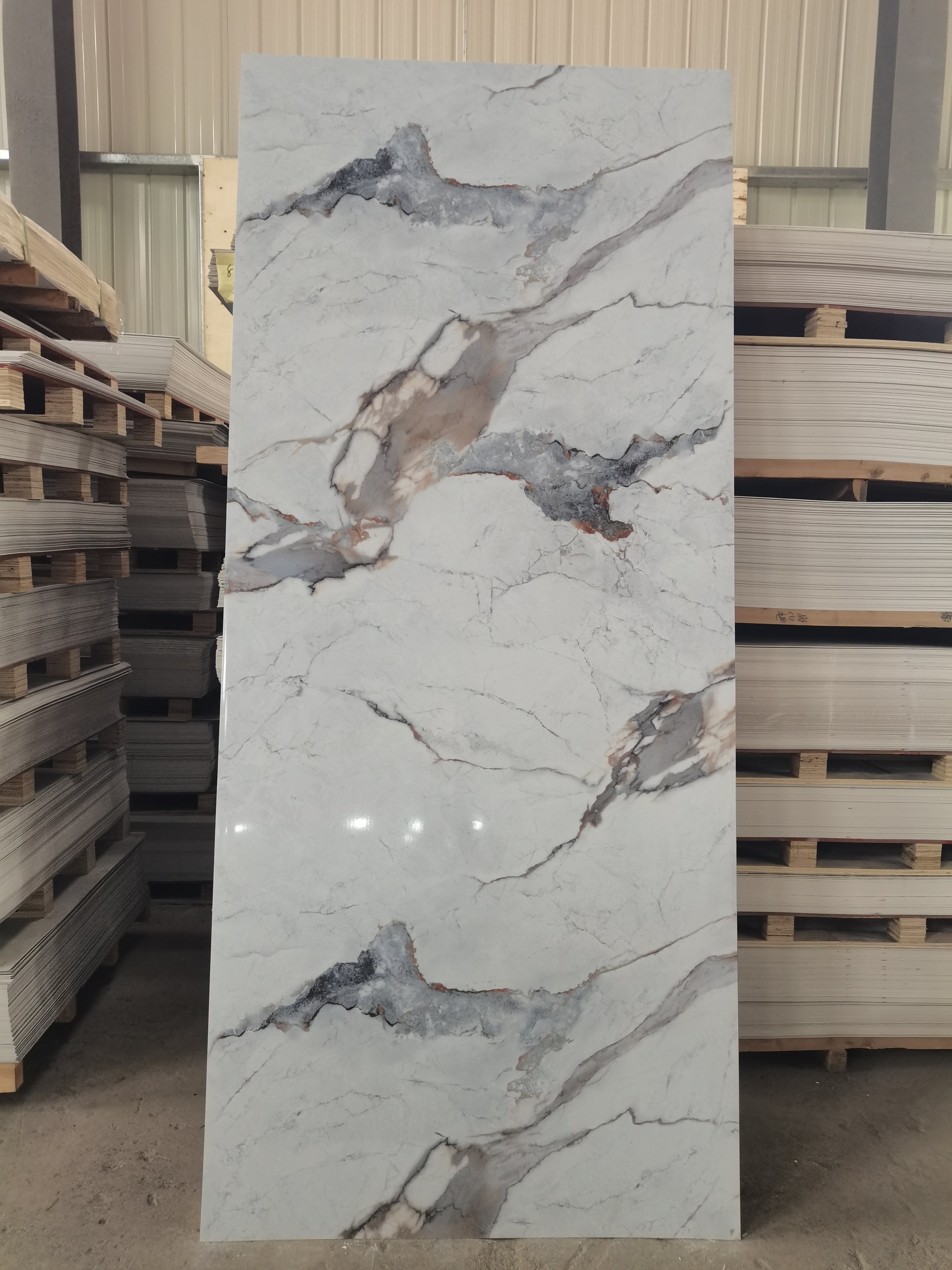waterproof UV resistant PVC sheet Marble uv marble sheet Alternative Board Material for Various Applications