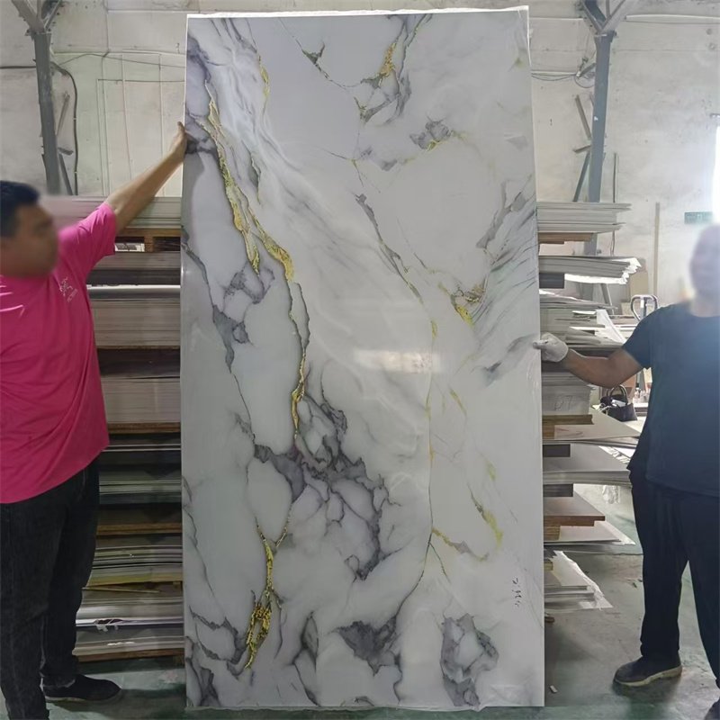 modern pvc wall panels boards geometrical marble alternative pvc marble wall panels