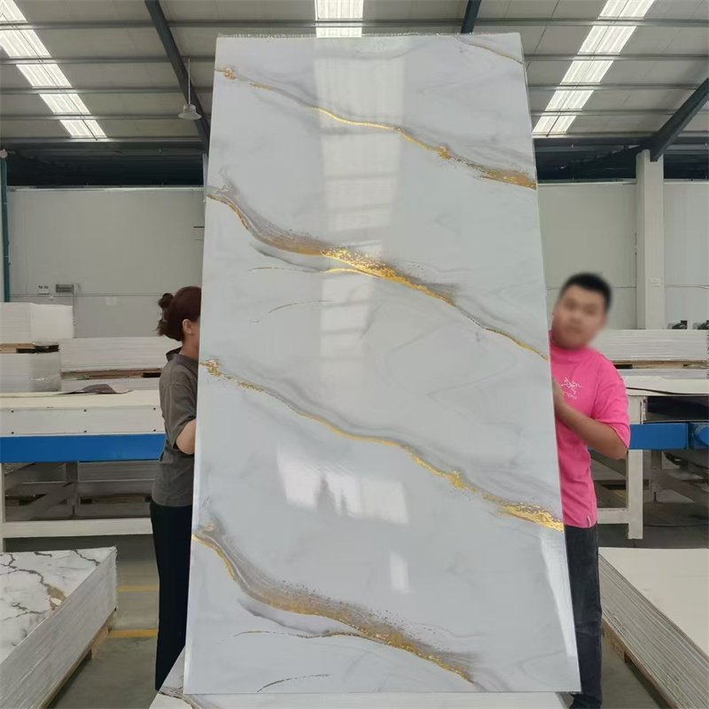 modern pvc wall panels boards geometrical marble alternative pvc marble wall panels