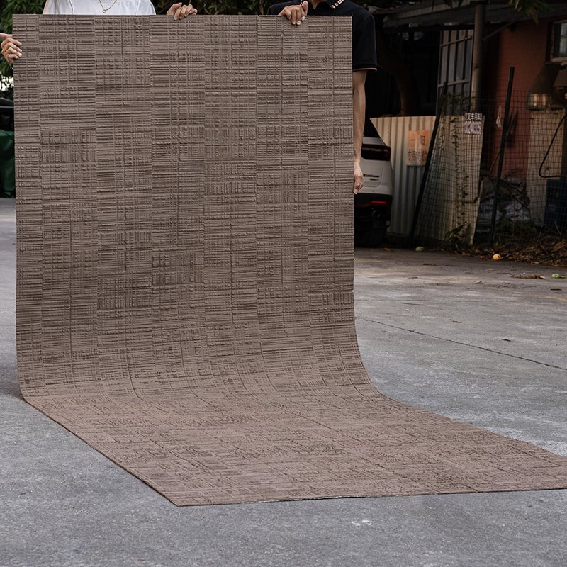 Custom Color Natural Wood Texture 4mm Decoration Wall Tiles Interior Exterior Flexible MCM Soft Sawing Wood Wall Board