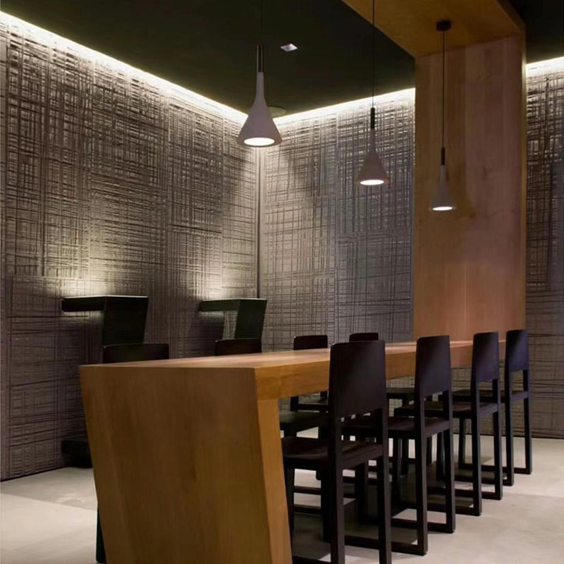 Custom Color Natural Wood Texture 4mm Decoration Wall Tiles Interior Exterior Flexible MCM Soft Sawing Wood Wall Board