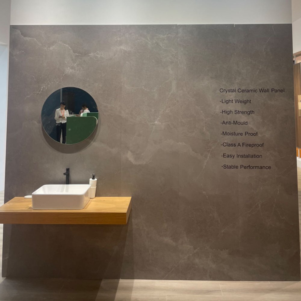 Minimalist 6-8mm Inorganic Material Wall Panels & Boards Waterproof Calcium Silicate Fireproof Plastic-Free Silica Mineral Wall