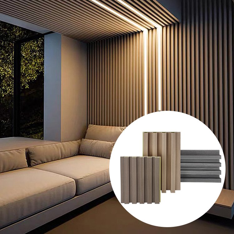 Factory OEM waterproof decorative plastic interior fluted slat ps wall decor panels boards sheets