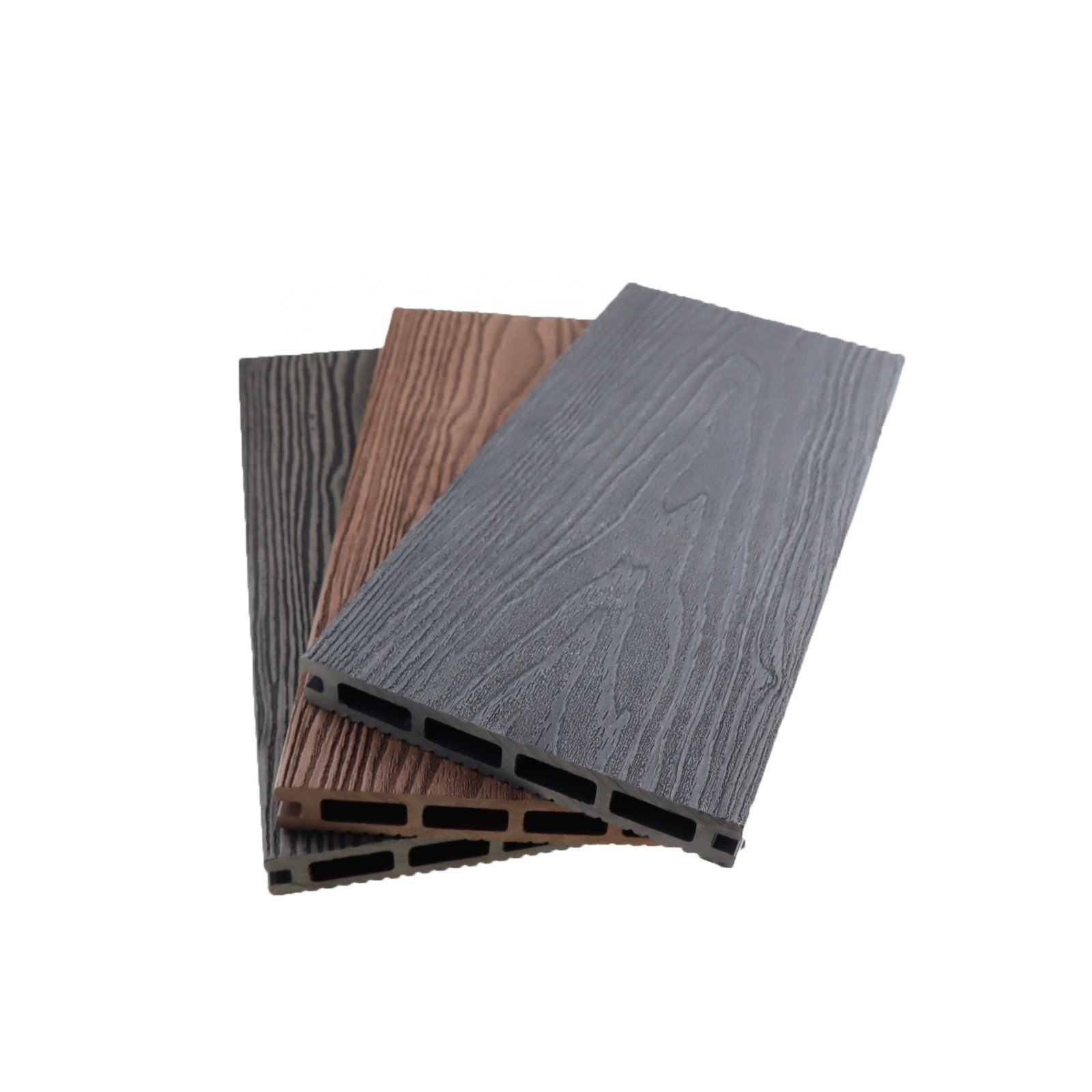 Popular Embossed Waterproof WPC Decking Boards Outdoor Hollow Wood Plastic Composite for Hotels and Other Outdoor Use