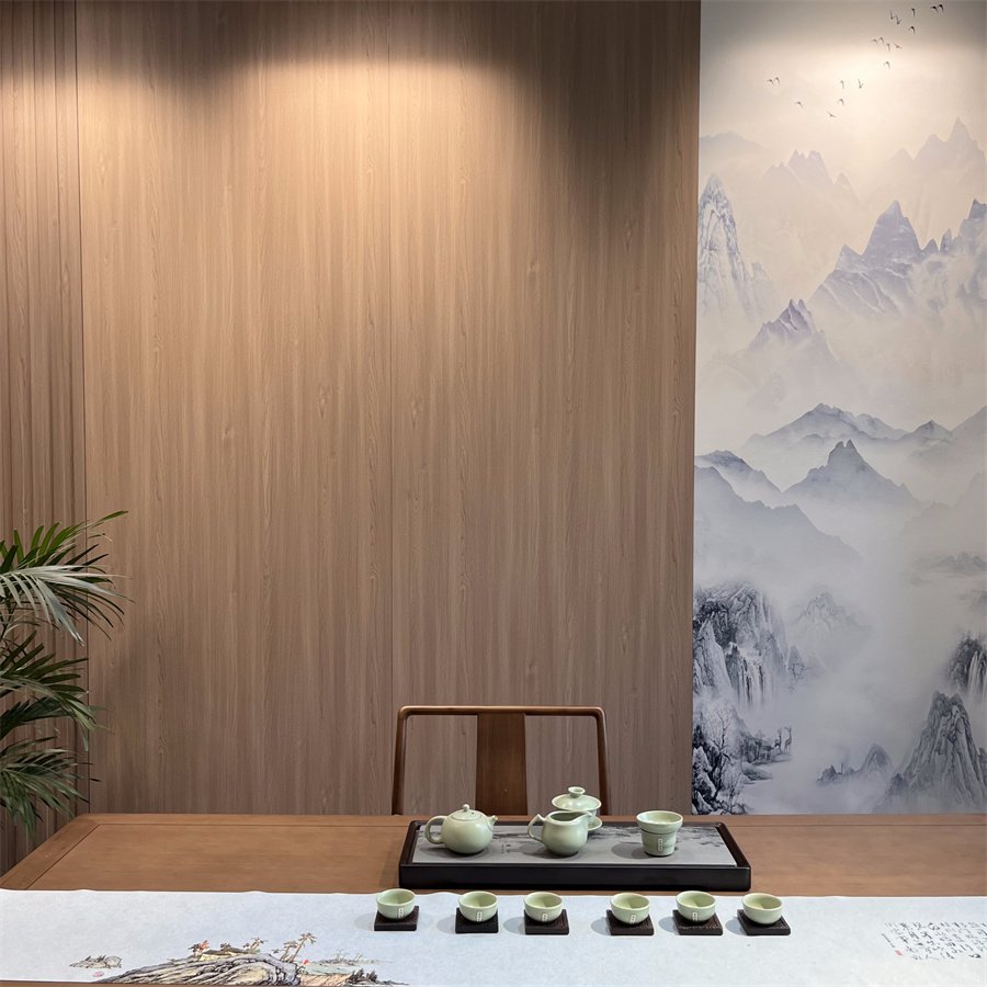 New Product TV background Indoor Boards Pvc Decorative panel Fluted wall panel SPC Environmental wall panels For Interior