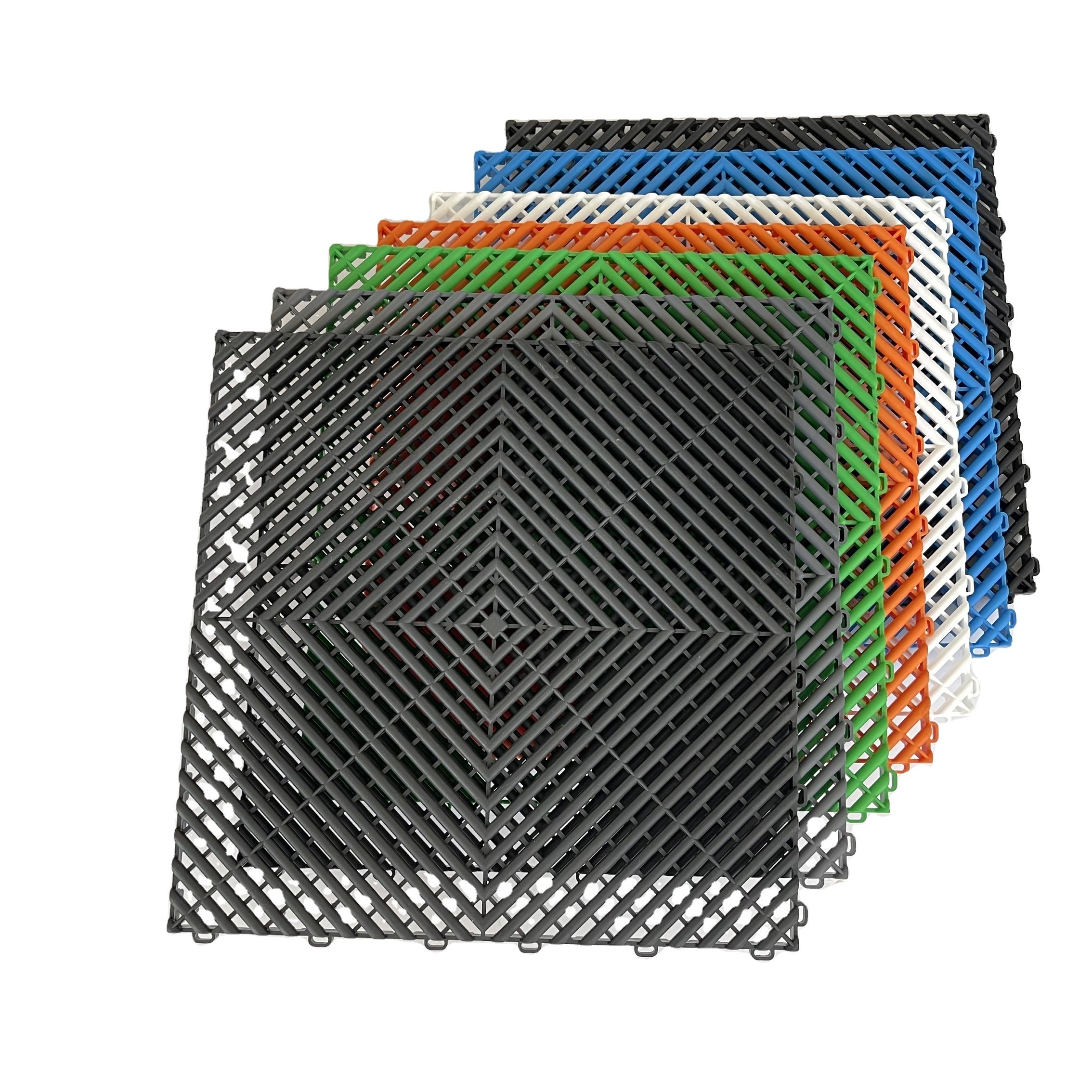 Car Wash Room Plastic Mosaic Grid Board 4s Shop Floor Mat Grid Floor Multi-Function Can Be Stitched Car Wash Shop Floor Grille